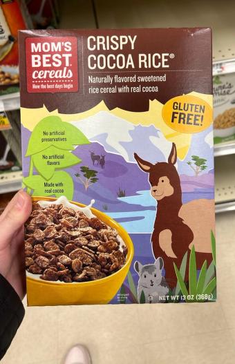 Post Consumer Brands, Llc, NATURALLY FLAVORED SWEETENED RICE CEREAL WITH REAL COCOA, CRISPY COCOA RICE, barcode: 0883978147263, has 2 potentially harmful, 1 questionable, and
    1 added sugar ingredients.