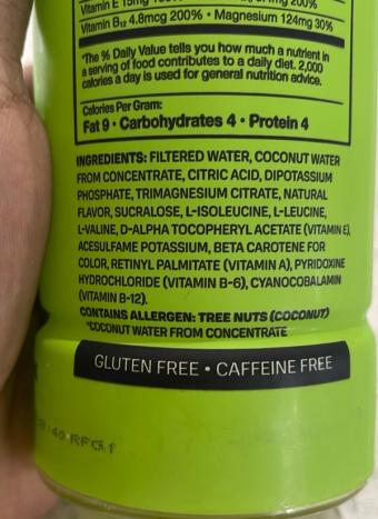 Prime, Prime Hydration Lemon Lime, barcode: 0850003560410, has 2 potentially harmful, 4 questionable, and
0 added sugar ingredients.