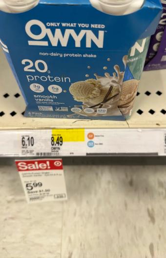 Owyn, OWYN 4 Pack Smooth Vanilla Protein Shake 4 ea, barcode: 0856461008778, has 0 potentially harmful, 3 questionable, and
    2 added sugar ingredients.