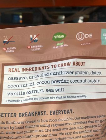 Seven Sundays, Seven Sundays Cocoa Cereal, barcode: 0856088003965, has 0 potentially harmful, 0 questionable, and
1 added sugar ingredients.