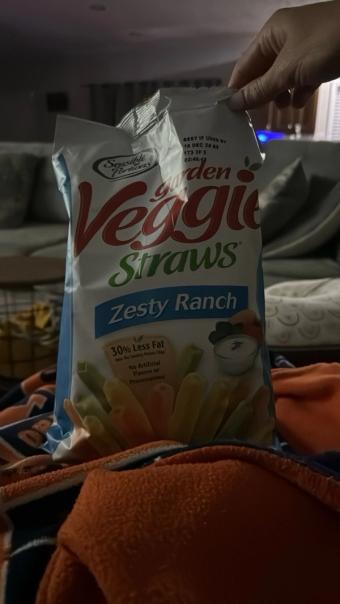 The Hain Celestial Group, Inc., SENSIBLE PORTIONS, GARDEN VEGGIE STRAWS, VEGETABLE AND POTATO SNACK, ZESTY RANCH, barcode: 0829515307172, has 1 potentially harmful, 7 questionable, and
    2 added sugar ingredients.