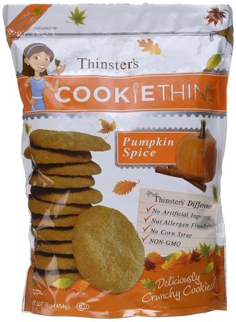 That's How We Roll Llc, PUMPKIN SPICE COOKIE THINS, PUMPKIN SPICE, barcode: 0840515100327, has 0 potentially harmful, 0 questionable, and
    2 added sugar ingredients.