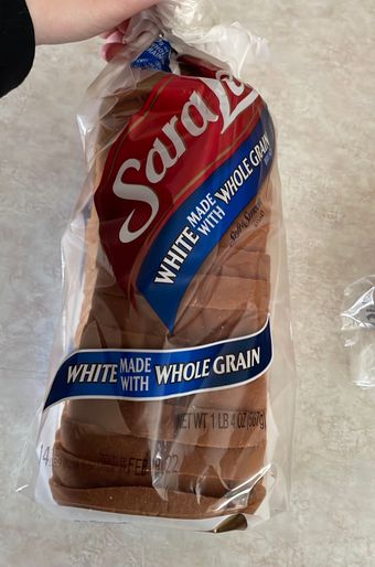 Bimbo Bakeries Usa, Inc., WHITE MADE WITH WHOLE GRAIN BREAD, WHITE MADE WITH WHOLE GRAIN, barcode: 0072945705449, has 4 potentially harmful, 6 questionable, and
    1 added sugar ingredients.