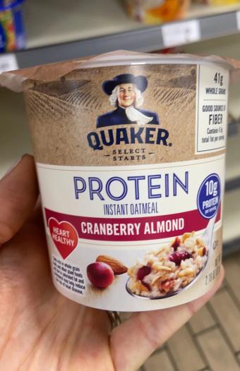 The Quaker Oats Company, PROTEIN, CRANBERRY ALMOND INSTANT OATMEAL, CRANBERRY ALMOND, barcode: 0030000312513, has 1 potentially harmful, 2 questionable, and
    1 added sugar ingredients.
