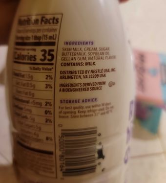 Nestle Usa Inc., SWEET CREAM FLAVOR COFFEE CREAMER, SWEET CREAM, barcode: 0050000801640, has 0 potentially harmful, 1 questionable, and
    1 added sugar ingredients.
