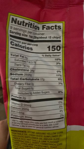 Trader Joe's, Rolled corn tortilla chips, barcode: 0000000614207, has 3 potentially harmful, 6 questionable, and
    1 added sugar ingredients.