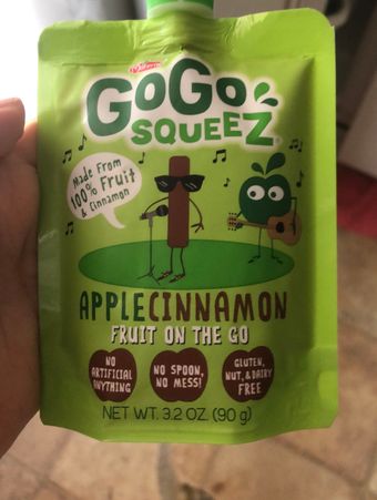 Gogo Squeez, GoGo Squeez Applesauce On the Go 3.2 oz, barcode: 0890000001042, has 0 potentially harmful, 0 questionable, and
    0 added sugar ingredients.