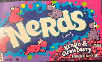 Ferrara Candy Company, NERDS CANDY GRAPE & STRAWBERRY, barcode: 0079200616007, has 4 potentially harmful, 2 questionable, and
    3 added sugar ingredients.