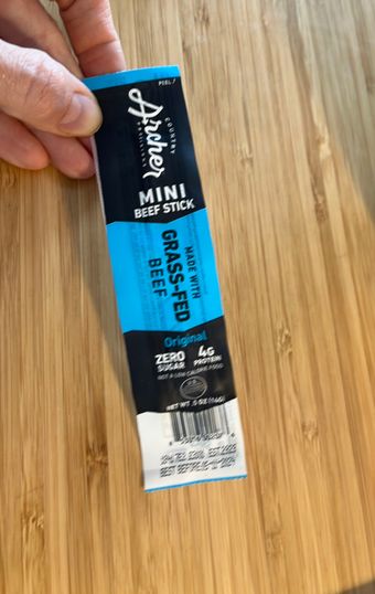 Country Archer, Mini Original Grass Fed Beef Stick, barcode: 0853016002076, has 0 potentially harmful, 1 questionable, and
0 added sugar ingredients.