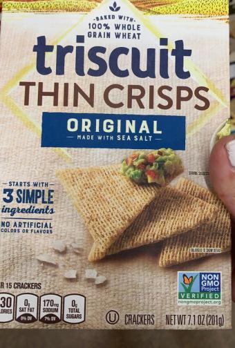 Nabisco Biscuit Company, ORIGINAL THIN CRISPS CRACKERS, ORIGINAL, barcode: 0044000051723, has 1 potentially harmful, 0 questionable, and
    0 added sugar ingredients.