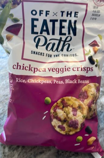 Off The Eaten Path, Off The Eaten Path Chickpea Veggie Crisps 6.25 oz, barcode: 0028400206464, has 0 potentially harmful, 1 questionable, and
1 added sugar ingredients.
