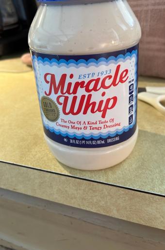 Miracle Whip, Miracle Whip Original Dressing, 30 fl oz Jar, barcode: 0021000026494, has 2 potentially harmful, 2 questionable, and
1 added sugar ingredients.