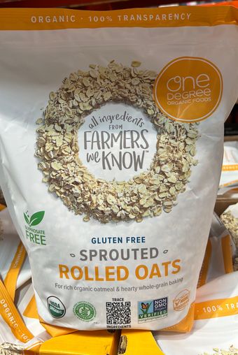One Degree Organics, Organic Sprouted Rolled Oats, barcode: 0675625371189, has 0 potentially harmful, 0 questionable, and
    0 added sugar ingredients.