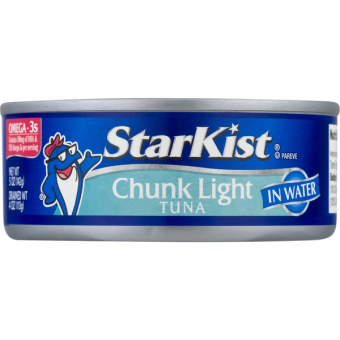 Starkist Co., Starkist, Chunk Light Tuna in Water, barcode: 0000008067308, has 0 potentially harmful, 0 questionable, and
    0 added sugar ingredients.