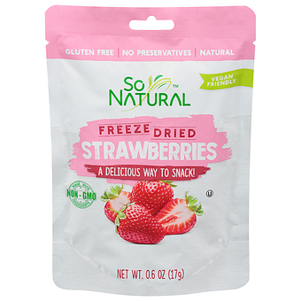 So Natural, So Natural Freeze Dried Strawberries, barcode: 8769410098970, has 0 potentially harmful, 0 questionable, and
    1 added sugar ingredients.