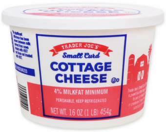 Trader Joe's, Trader Joe's Small Curd Cottage Cheese, barcode: 0000000428903, has 0 potentially harmful, 0 questionable, and
    0 added sugar ingredients.