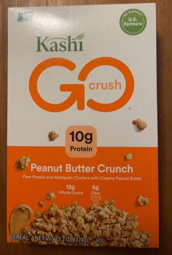 Kashi International Corporation, PEANUT BUTTER CRUNCH CEREAL, PEANUT BUTTER CRUNCH, barcode: 0018627101390, has 1 potentially harmful, 1 questionable, and
3 added sugar ingredients.
