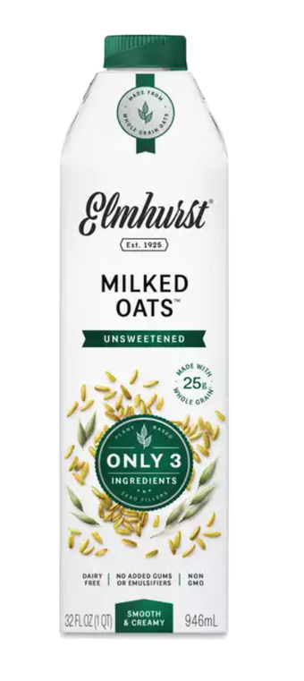 Elmhurst, Unsweetened Milked Oats, barcode: 0000189440050, has 0 potentially harmful, 0 questionable, and
    0 added sugar ingredients.