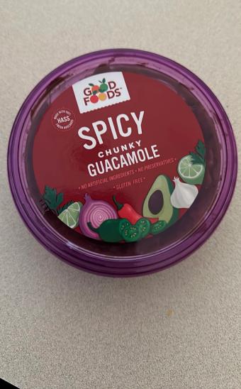 Good Foods Group, Llc, SPICY CHUNKY GUACAMOLE, SPICY, barcode: 0736798903031, has 0 potentially harmful, 0 questionable, and
    0 added sugar ingredients.