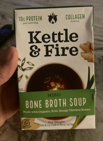 Kettle And Fire Llc, MISO SOUP WITH BONE BROTH, barcode: 0851702007282, has 0 potentially harmful, 0 questionable, and
    0 added sugar ingredients.