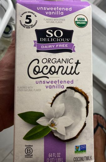 Danone Us, Llc, UNSWEETENED VANILLA ORGANIC COCONUT MILK, UNSWEETENED VANILLA, barcode: 0744473912025, has 0 potentially harmful, 1 questionable, and
    0 added sugar ingredients.
