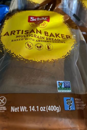 Sam Tell & Son, Inc, GLUTEN FREE ARTISAN BAKER MULTIGRAIN BREAD, MULTIGRAIN, barcode: 0810757010012, has 1 potentially harmful, 4 questionable, and
    3 added sugar ingredients.