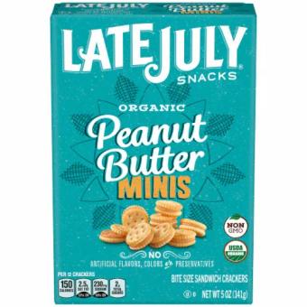 Snyder's-lance, Inc., PEANUT BUTTER ORGANIC MINIS BITE SIZE SANDWICH CRACKERS, PEANUT BUTTER, barcode: 0890444000700, has 0 potentially harmful, 3 questionable, and
    2 added sugar ingredients.