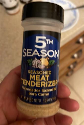 Mccormick & Company, Inc., 5TH SEASON, SEASONED MEAT TENDERIZER, barcode: 0052100019703, has 0 potentially harmful, 1 questionable, and
    1 added sugar ingredients.
