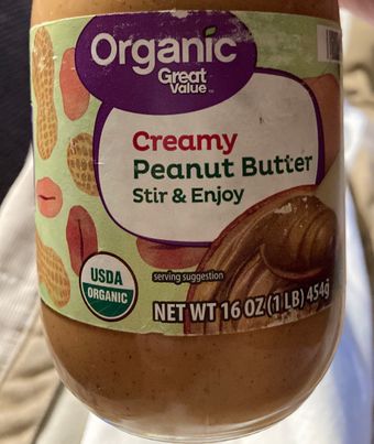 Wal-mart Stores, Inc., CREAMY ORGANIC STIR PEANUT BUTTER, CREAMY, barcode: 0078742236735, has 0 potentially harmful, 0 questionable, and
    0 added sugar ingredients.
