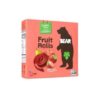 BEAR, Bear Apple-Pear Strawberry Fruit Rolls, barcode: 0001794602007, has 0 potentially harmful, 0 questionable, and
    0 added sugar ingredients.