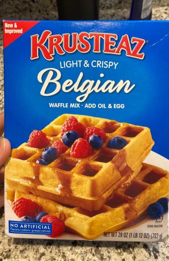 Continental Mills, Inc. , BELGIAN LIGHT & CRISPY WAFFLE MIX, BELGIAN, barcode: 0041449001869, has 4 potentially harmful, 4 questionable, and
    2 added sugar ingredients.