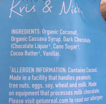 Unreal, Dark Chocolate Coconut Minis, barcode: 0857484006611, has 0 potentially harmful, 0 questionable, and
    2 added sugar ingredients.