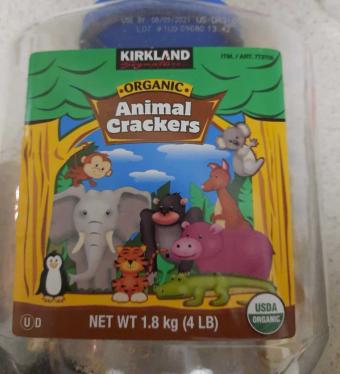 Costco Companies Inc., KIRKLAND ANIMAL CRACKERS, barcode: 0096619783953, has 1 potentially harmful, 4 questionable, and
2 added sugar ingredients.