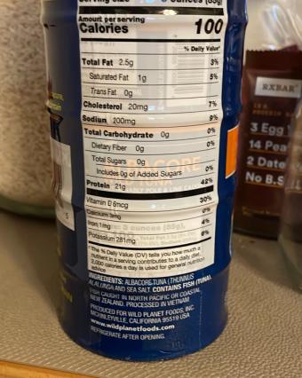 Wild Planet, Wild Planet Albacore Tuna, barcode: 0829696001005, has 0 potentially harmful, 0 questionable, and
    0 added sugar ingredients.