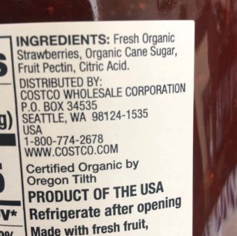Kirkland Signature, Organic Strawberry Spread, barcode: 0096619217939, has 0 potentially harmful, 1 questionable, and
    1 added sugar ingredients.