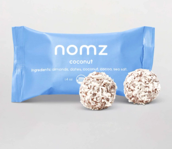 Nomz, Coconut Energy Bites, barcode: 627843339359, has 0 potentially harmful, 0 questionable, and
    0 added sugar ingredients.