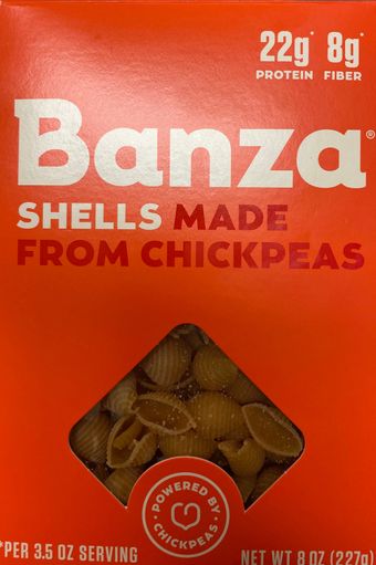 Banza Llc, SHELLS MADE FROM CHICKPEAS, barcode: 0857183005038, has 0 potentially harmful, 1 questionable, and
    0 added sugar ingredients.
