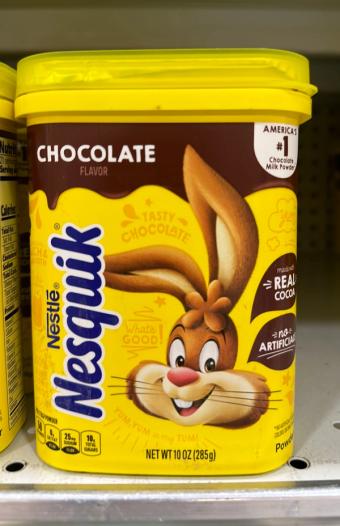 Nesquik, Nesquik Chocolate Flavor Drink Mix Powder 10 Oz, barcode: 0028000537838, has 1 potentially harmful, 2 questionable, and
    1 added sugar ingredients.