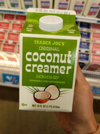 Trader Joe's, Original Coconut Creamer, barcode: 0000000529099, has 1 potentially harmful, 2 questionable, and
    1 added sugar ingredients.