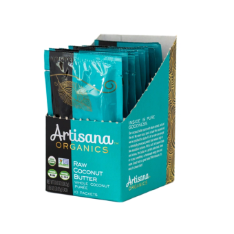 Artisana Organics, Raw Organic Coconut Butter snack pouches, barcode: 0007000100009, has 0 potentially harmful, 0 questionable, and
    0 added sugar ingredients.