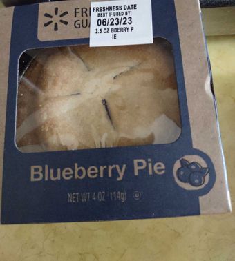 Wal-mart Stores, Inc., Blueberry Pie, Blueberry, barcode: 0078742147901, has 0 potentially harmful, 2 questionable, and
    3 added sugar ingredients.