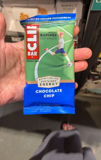 Clif Bar And Company, CHOCOLATE CHIP ENERGY BAR, CHOCOLATE CHIP, barcode: 0722252100900, has 2 potentially harmful, 5 questionable, and
    3 added sugar ingredients.