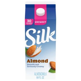 Silk, Silk Unsweetened Almond Milk, barcode: 0025293001497, has 1 potentially harmful, 2 questionable, and
    0 added sugar ingredients.