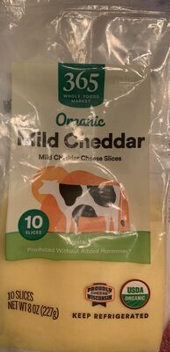 Whole Foods Market, Inc., MILD CHEDDAR CHEESE SLICES, MILD CHEDDAR, barcode: 0099482488949, has 0 potentially harmful, 0 questionable, and
    0 added sugar ingredients.