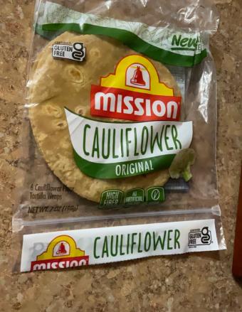 Mission, Mission Cauliflower Original Tortilla Wraps 6 ea Bag, barcode: 0073731140017, has 3 potentially harmful, 5 questionable, and
2 added sugar ingredients.