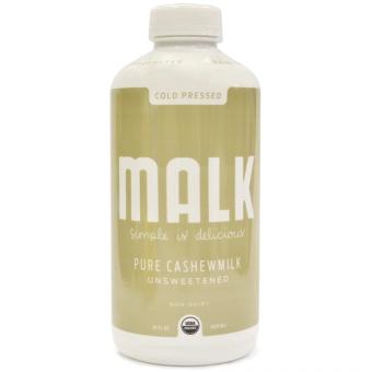 Malk, PURE CASHEW MALK, barcode: 0861029000132, has 0 potentially harmful, 0 questionable, and
    0 added sugar ingredients.