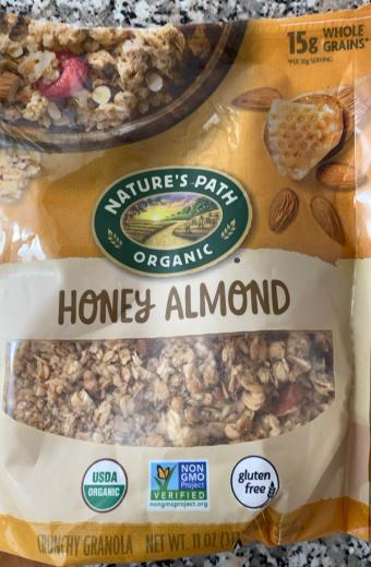 Nature's Path, Crunchy Granola, barcode: 0058449890379, has 0 potentially harmful, 1 questionable, and
2 added sugar ingredients.