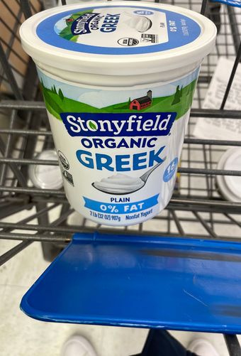 Stonyfield Farm Inc, STONYFIELD, ORGANIC NONFAT PLAIN GREEK YOGURT, barcode: 0052159532505, has 0 potentially harmful, 0 questionable, and
    0 added sugar ingredients.