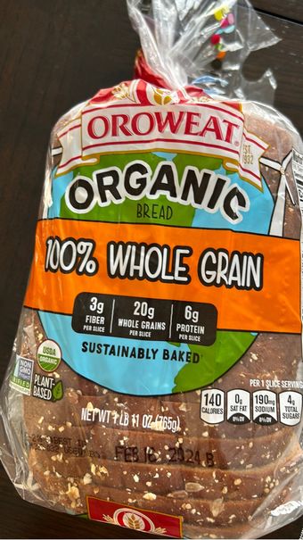Bimbo Bakeries Usa, Inc., OROWEAT 100% WHOLE GRAIN BREAD, barcode: 0073410026335, has 1 potentially harmful, 2 questionable, and
    1 added sugar ingredients.