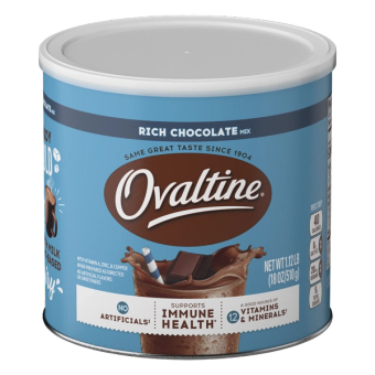 Ovaltine, Ovaltine Rich Chocolate Mix, barcode: 0751746032182, has 1 potentially harmful, 2 questionable, and
1 added sugar ingredients.